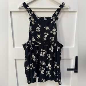 Art class size 14/16 Floral Black romper.